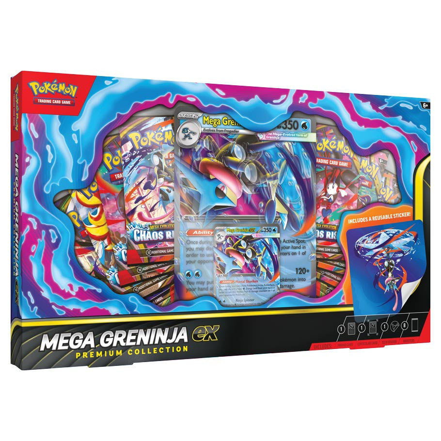 Pokémon TCG: Mega Greninja ex Premium Collection pre-order releases July 3