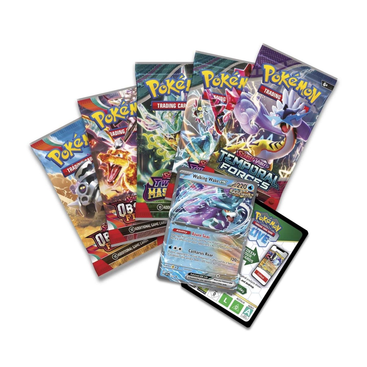 Paradox Clash Tin Walking Wake ex Pokemon