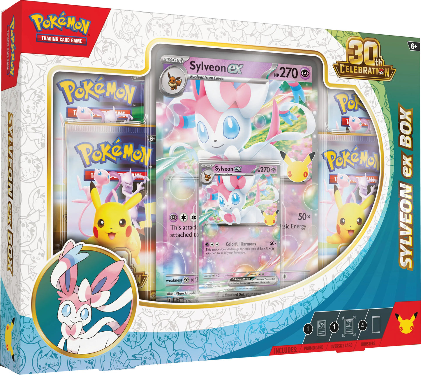 Pokémon TCG: 30th Celebration Pokémon ex Box—Sylveon ex pre-order September 16, 2026