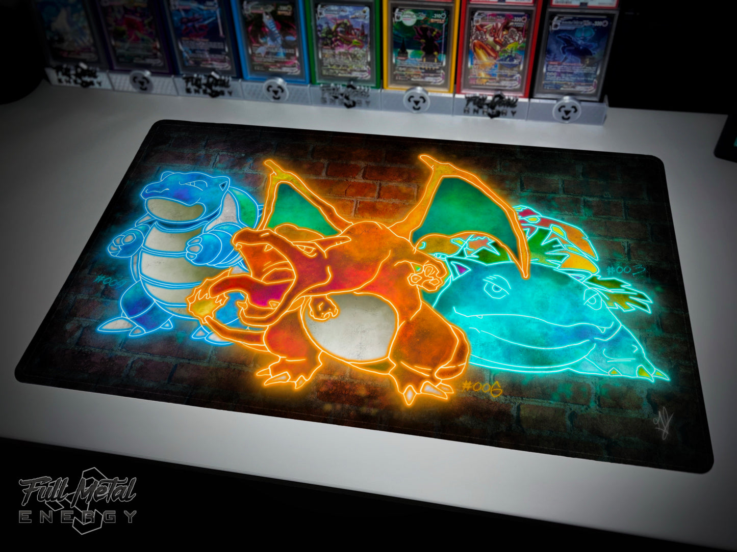 Big Three Neon Play/Desk Mat (Stitched)