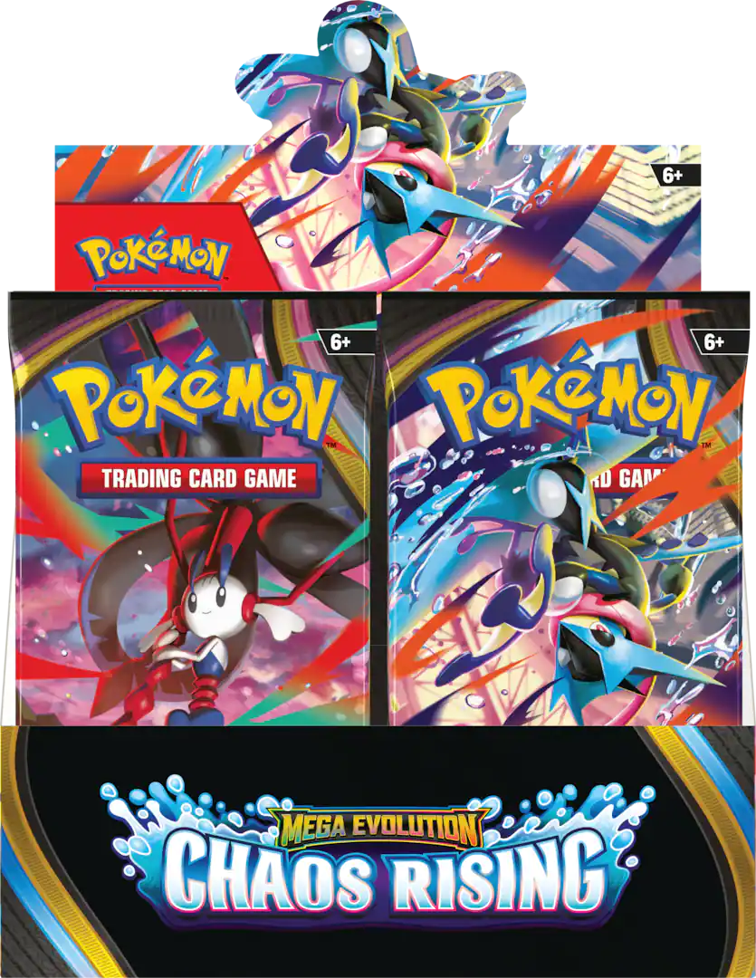 Pokmon - Trading Card Game: Mega Evolution - Chaos Rising Booster Box ThePokeHive Pokmon - Trading Card Game: Mega Evolution - Chaos Rising Booster Box ThePokeHive