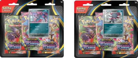 Pokémon - Trading Card Game: Mega Evolution - Phantasmal Flames 3Pk Booster (set of TWO) pre-order release November 14