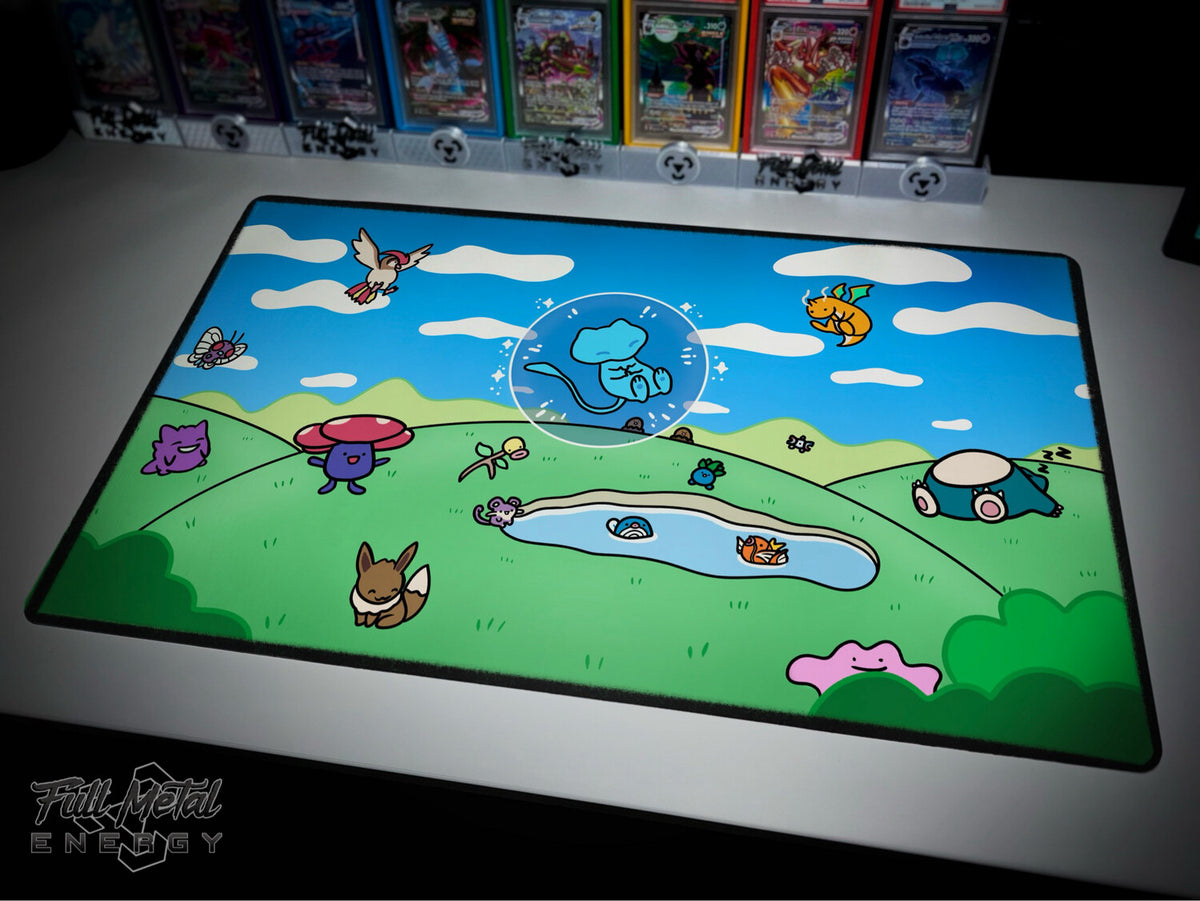 Bubble Mew Play/Desk Mat (Stitched) – ThePokeHive