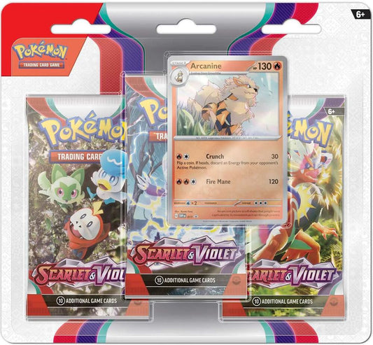 Scarlet & Violet 3 Pack Blister Assorted style may vary