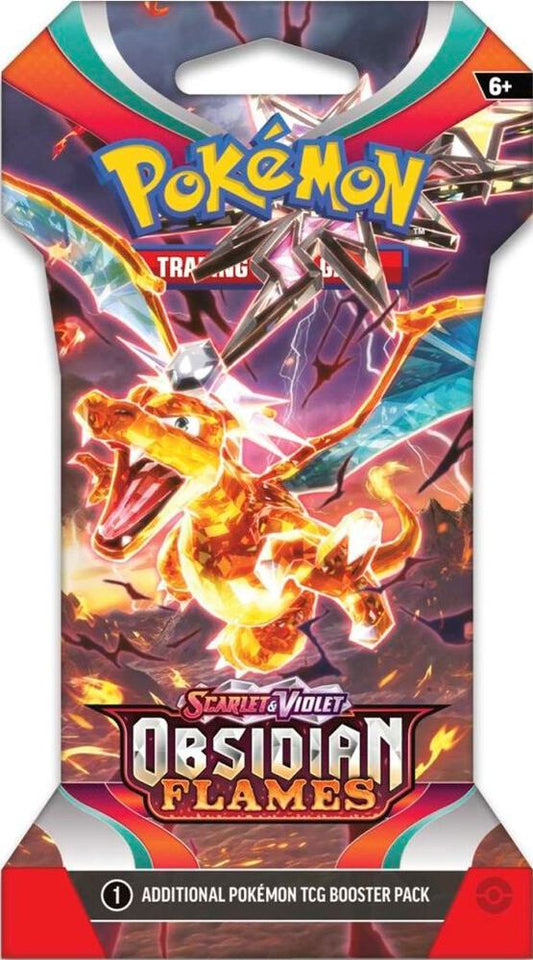 Obsidian Flames Sleeved Booster Pack SV03: Obsidian Flames 144 count CASE