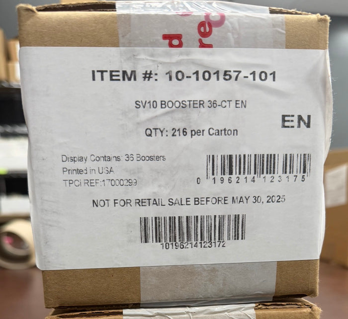 Pokemon Destined Rivals Booster Box case double boxed ships in a week