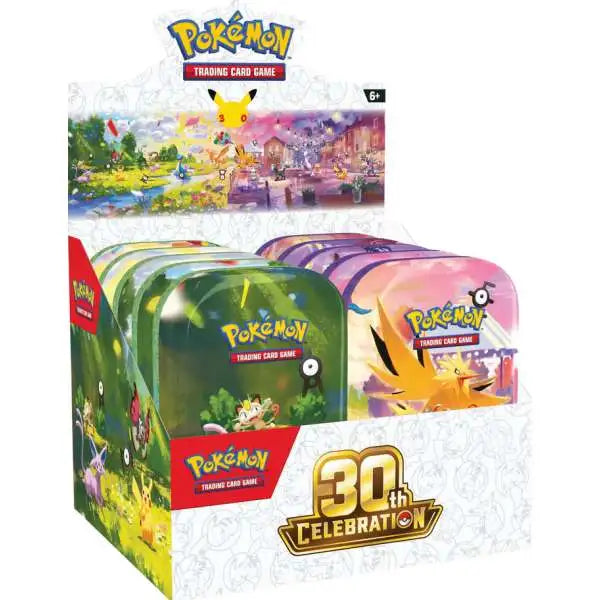 Pokémon TCG: 30th Celebration Mini Tins 10 Pack (1 of each style, 10 tins total)  pre-order October 2, 2026