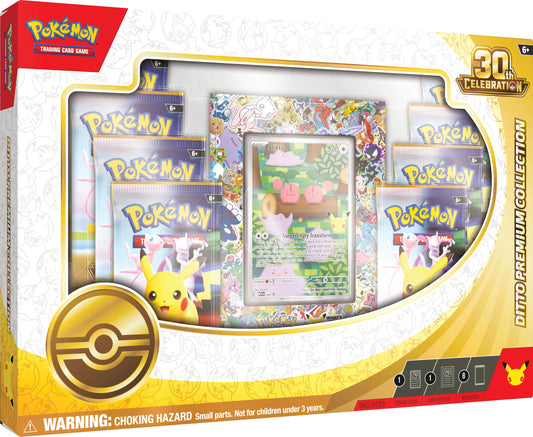 Pokémon TCG: 30th Celebration Ditto Premium Collection pre-order release novemeber 6