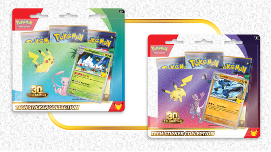 Pokémon TCG: 30th Celebration Tech Sticker Collection Pair (1 of each style) pre-order releases September 16, 2026