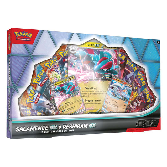 Pokemon Scarlet & Violet Salamence ex & Reshiram ex Premium Collection [10 Booster Packs, 2 Foil Promos, Oversize Card & More] (Pre-Order ships October 10)