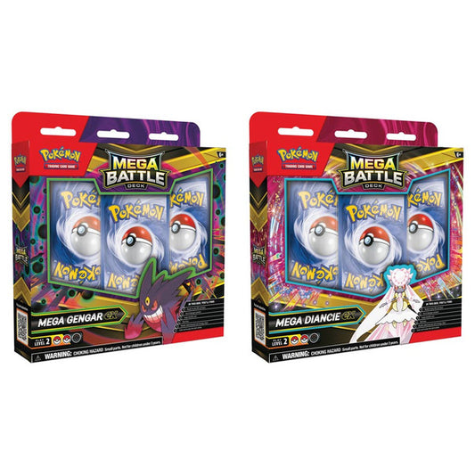 One of each* 2 Mega Battle Decks Mega Gengar & Mega Diancie Preorder October 24, 2025