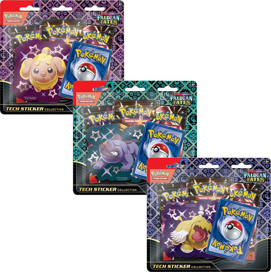 preoder: reprint Paldean Fates Tech Sticker Collections [Set of 3] - SV: Paldean Fates (PAF) preorder December 5