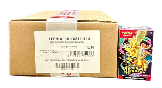 Pokemon Ascended Heroes ME2.5 Booster Bundle [x25 bundles] Sealed Case Wave 2 release mid July