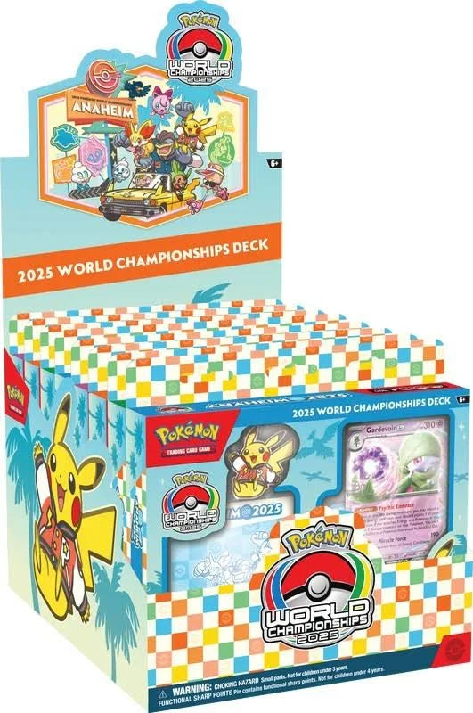 Pokemon 2025 World Championship 8-Deck Display Box presale release april 3